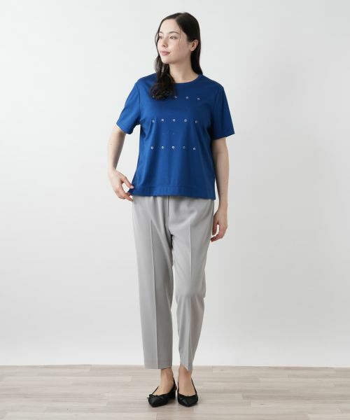 Leilian PLUS HOUSE / レリアンプラスハウス Tシャツ | ビジューTシャツ【Leilian WHITE LABEL】 | 詳細5