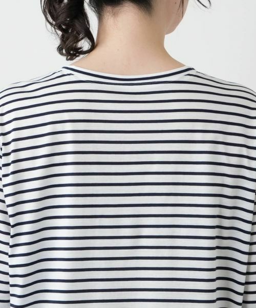 Leilian PLUS HOUSE / レリアンプラスハウス Tシャツ | 刺繍ボーダーカットソー【Leilian WHITE LABEL】 | 詳細16