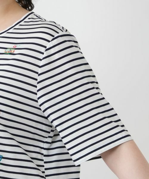 Leilian PLUS HOUSE / レリアンプラスハウス Tシャツ | 刺繍ボーダーカットソー【Leilian WHITE LABEL】 | 詳細17