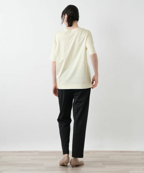 Leilian PLUS HOUSE / レリアンプラスハウス Tシャツ | 刺繍ボーダーカットソー【Leilian WHITE LABEL】 | 詳細7