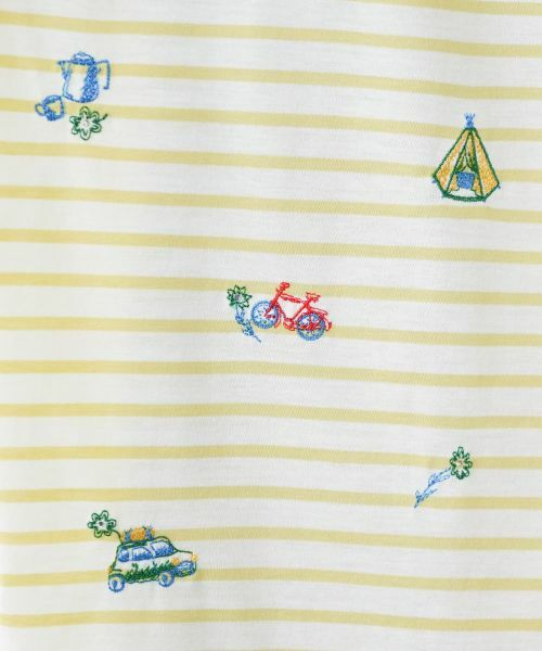 Leilian PLUS HOUSE / レリアンプラスハウス Tシャツ | 刺繍ボーダーカットソー【Leilian WHITE LABEL】 | 詳細8