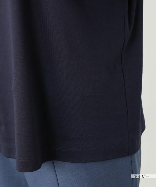 Leilian PLUS HOUSE / レリアンプラスハウス Tシャツ | 異素材切替カットソー【Leilian WHITE LABEL】 | 詳細19