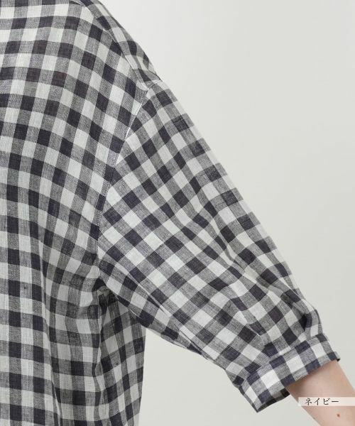 Leilian PLUS HOUSE / レリアンプラスハウス シャツ・ブラウス | ギンガムチェックブラウス【Leilian WHITE LABEL】 | 詳細13