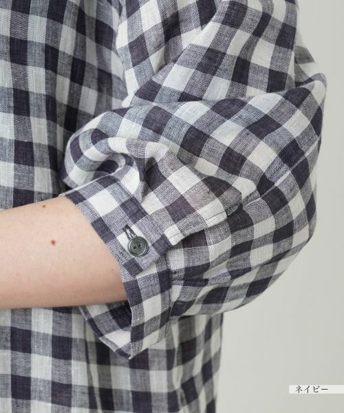 Leilian PLUS HOUSE / レリアンプラスハウス シャツ・ブラウス | ギンガムチェックブラウス【Leilian WHITE LABEL】 | 詳細14