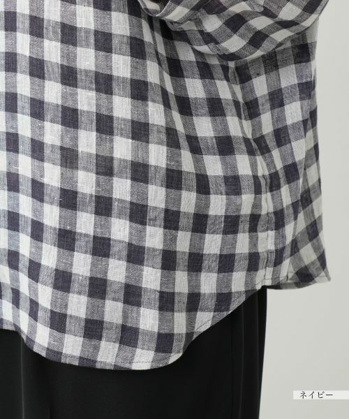 Leilian PLUS HOUSE / レリアンプラスハウス シャツ・ブラウス | ギンガムチェックブラウス【Leilian WHITE LABEL】 | 詳細15