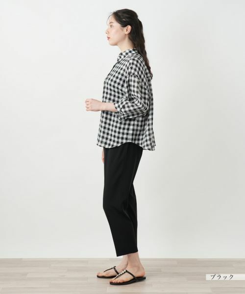 Leilian PLUS HOUSE / レリアンプラスハウス シャツ・ブラウス | ギンガムチェックブラウス【Leilian WHITE LABEL】 | 詳細2