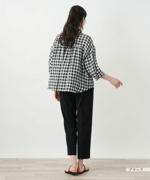 Leilian PLUS HOUSE / レリアンプラスハウス シャツ・ブラウス | ギンガムチェックブラウス【Leilian WHITE LABEL】 | 詳細3