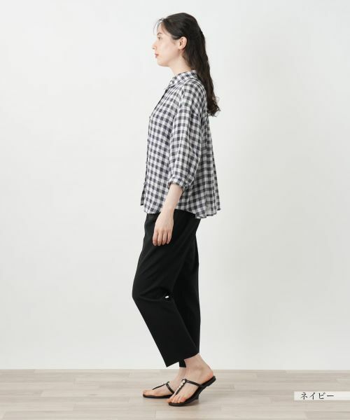 Leilian PLUS HOUSE / レリアンプラスハウス シャツ・ブラウス | ギンガムチェックブラウス【Leilian WHITE LABEL】 | 詳細5