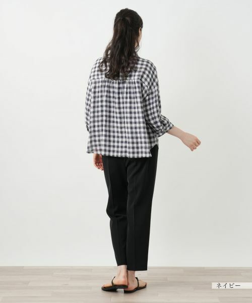 Leilian PLUS HOUSE / レリアンプラスハウス シャツ・ブラウス | ギンガムチェックブラウス【Leilian WHITE LABEL】 | 詳細6