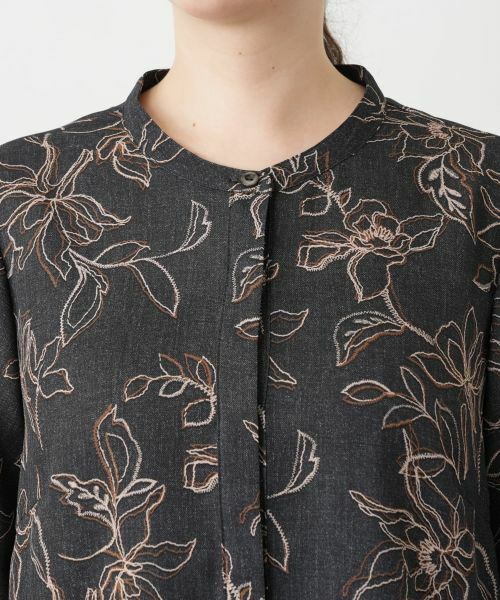 Leilian PLUS HOUSE / レリアンプラスハウス シャツ・ブラウス | ボタニカル柄ブラウス【Leilian WHITE LABEL】 | 詳細10