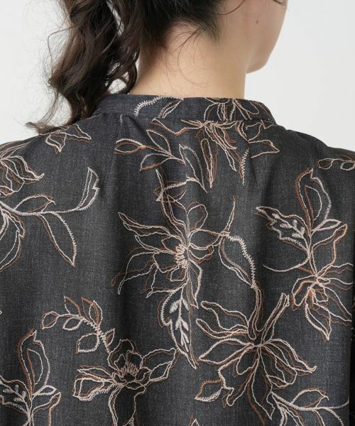 Leilian PLUS HOUSE / レリアンプラスハウス シャツ・ブラウス | ボタニカル柄ブラウス【Leilian WHITE LABEL】 | 詳細11