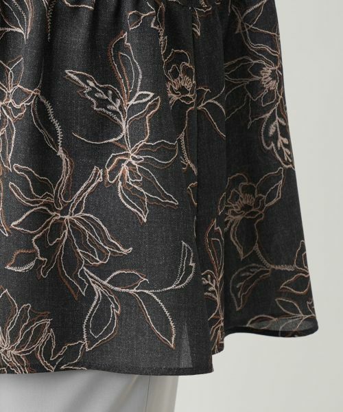 Leilian PLUS HOUSE / レリアンプラスハウス シャツ・ブラウス | ボタニカル柄ブラウス【Leilian WHITE LABEL】 | 詳細13