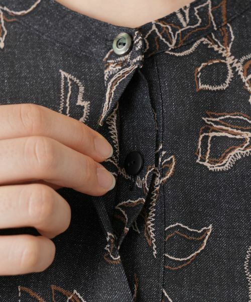 Leilian PLUS HOUSE / レリアンプラスハウス シャツ・ブラウス | ボタニカル柄ブラウス【Leilian WHITE LABEL】 | 詳細15