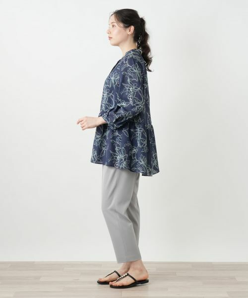 Leilian PLUS HOUSE / レリアンプラスハウス シャツ・ブラウス | ボタニカル柄ブラウス【Leilian WHITE LABEL】 | 詳細2