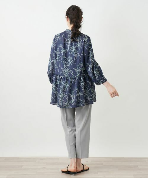 Leilian PLUS HOUSE / レリアンプラスハウス シャツ・ブラウス | ボタニカル柄ブラウス【Leilian WHITE LABEL】 | 詳細3