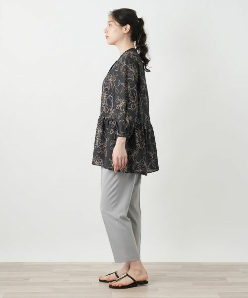 Leilian PLUS HOUSE / レリアンプラスハウス シャツ・ブラウス | ボタニカル柄ブラウス【Leilian WHITE LABEL】 | 詳細5