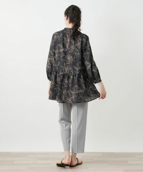 Leilian PLUS HOUSE / レリアンプラスハウス シャツ・ブラウス | ボタニカル柄ブラウス【Leilian WHITE LABEL】 | 詳細6