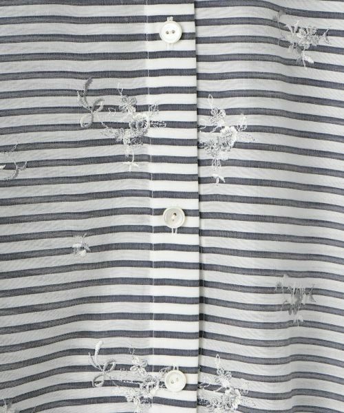 Leilian PLUS HOUSE / レリアンプラスハウス シャツ・ブラウス | 刺繍ボーダーブラウス【Leilian WHITE LABEL】 | 詳細17