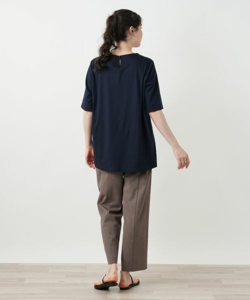 Leilian PLUS HOUSE / レリアンプラスハウス カットソー | 刺繍クルーネックカットソー【Leilian WHITE LABEL】 | 詳細11