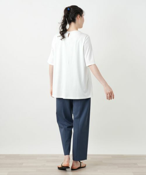 Leilian PLUS HOUSE / レリアンプラスハウス カットソー | 刺繍クルーネックカットソー【Leilian WHITE LABEL】 | 詳細14