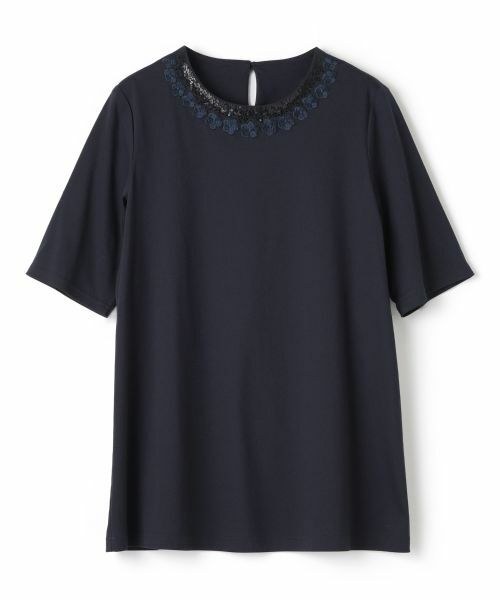 Leilian PLUS HOUSE / レリアンプラスハウス カットソー | 刺繍クルーネックカットソー【Leilian WHITE LABEL】 | 詳細15