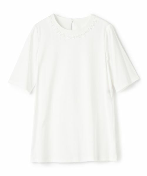 Leilian PLUS HOUSE / レリアンプラスハウス カットソー | 刺繍クルーネックカットソー【Leilian WHITE LABEL】 | 詳細17