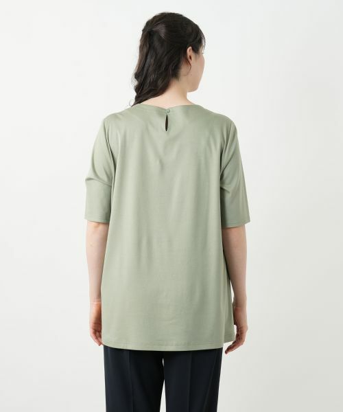 Leilian PLUS HOUSE / レリアンプラスハウス カットソー | 刺繍クルーネックカットソー【Leilian WHITE LABEL】 | 詳細6