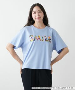 Leilian PLUS HOUSE / レリアンプラスハウス Tシャツ | 刺繍プリントTシャツ【Leilian WHITE LABEL】