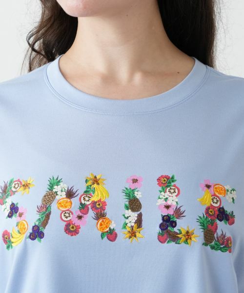 Leilian PLUS HOUSE / レリアンプラスハウス Tシャツ | 刺繍プリントTシャツ【Leilian WHITE LABEL】 | 詳細13