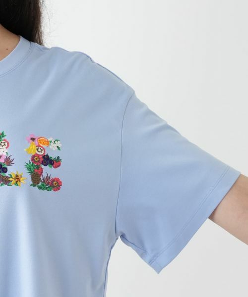 Leilian PLUS HOUSE / レリアンプラスハウス Tシャツ | 刺繍プリントTシャツ【Leilian WHITE LABEL】 | 詳細15