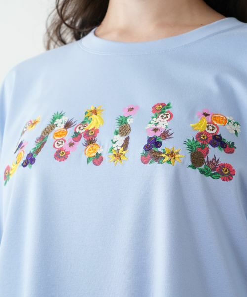 Leilian PLUS HOUSE / レリアンプラスハウス Tシャツ | 刺繍プリントTシャツ【Leilian WHITE LABEL】 | 詳細17