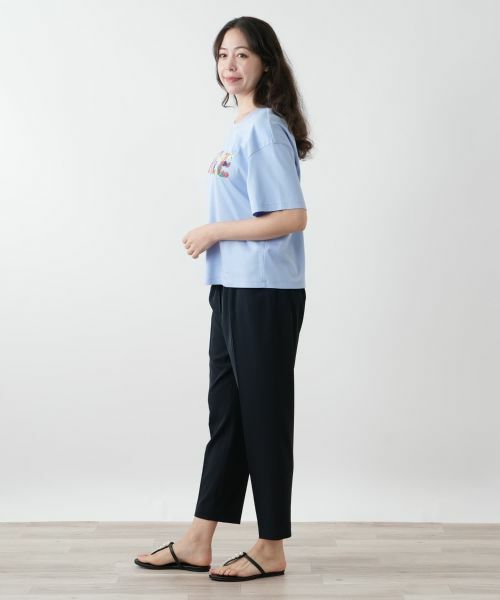 Leilian PLUS HOUSE / レリアンプラスハウス Tシャツ | 刺繍プリントTシャツ【Leilian WHITE LABEL】 | 詳細8