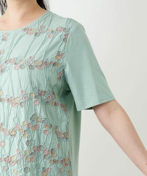 Leilian PLUS HOUSE / レリアンプラスハウス カットソー | 刺繍クルーネックカットソー【Leilian WHITE LABEL】 | 詳細12