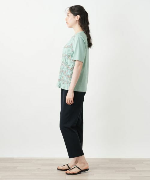 Leilian PLUS HOUSE / レリアンプラスハウス カットソー | 刺繍クルーネックカットソー【Leilian WHITE LABEL】 | 詳細5