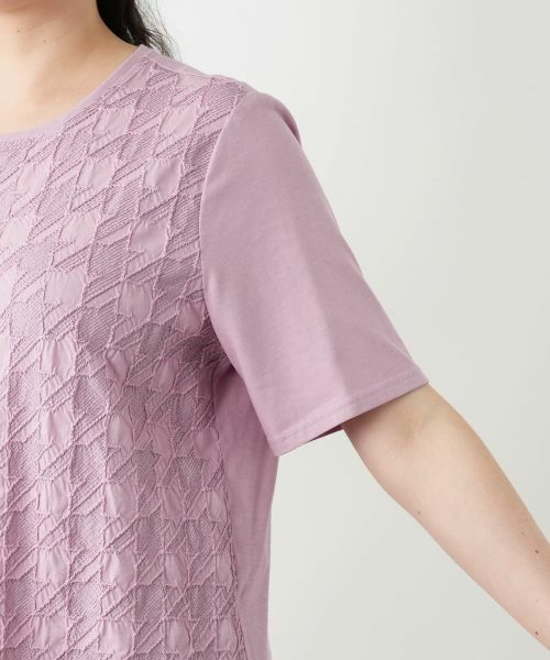 Leilian PLUS HOUSE / レリアンプラスハウス カットソー | 千鳥格子柄カットソー【Leilian WHITE LABEL】 | 詳細12