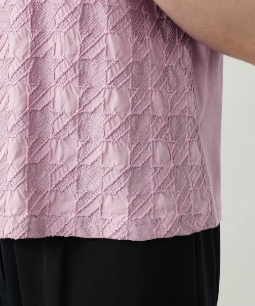 Leilian PLUS HOUSE / レリアンプラスハウス カットソー | 千鳥格子柄カットソー【Leilian WHITE LABEL】 | 詳細13