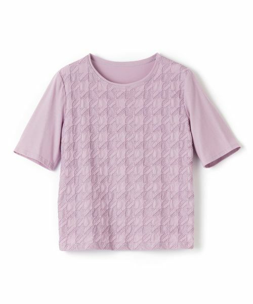 Leilian PLUS HOUSE / レリアンプラスハウス カットソー | 千鳥格子柄カットソー【Leilian WHITE LABEL】 | 詳細15