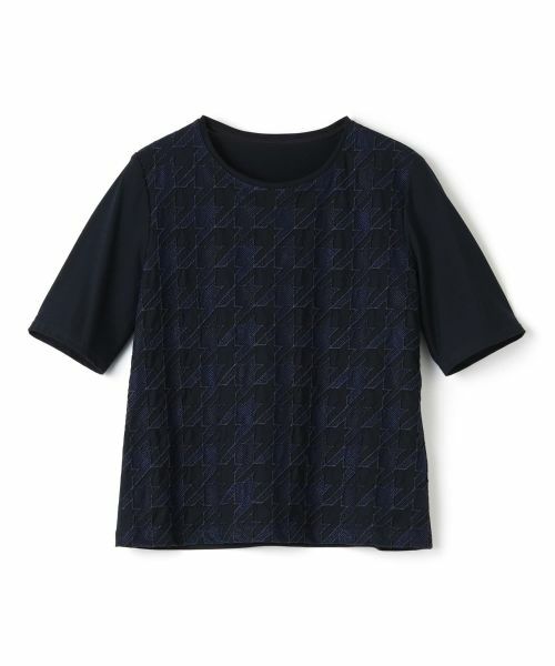 Leilian PLUS HOUSE / レリアンプラスハウス カットソー | 千鳥格子柄カットソー【Leilian WHITE LABEL】 | 詳細17