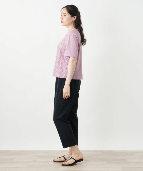 Leilian PLUS HOUSE / レリアンプラスハウス カットソー | 千鳥格子柄カットソー【Leilian WHITE LABEL】 | 詳細5