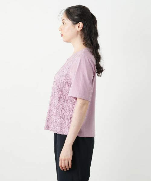 Leilian PLUS HOUSE / レリアンプラスハウス カットソー | 千鳥格子柄カットソー【Leilian WHITE LABEL】 | 詳細8