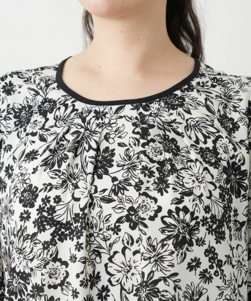 Leilian PLUS HOUSE / レリアンプラスハウス シャツ・ブラウス | フラワープリントブラウス【Leilian WHITE LABEL】 | 詳細10