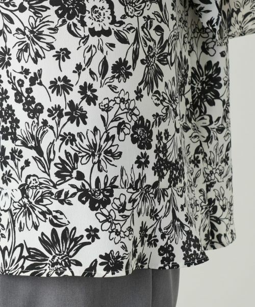 Leilian PLUS HOUSE / レリアンプラスハウス シャツ・ブラウス | フラワープリントブラウス【Leilian WHITE LABEL】 | 詳細13