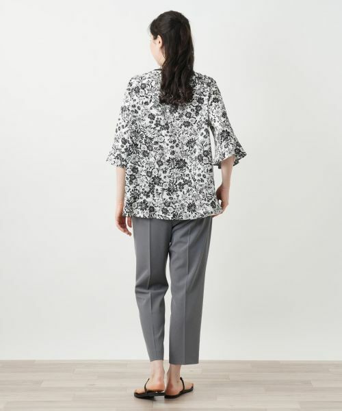 Leilian PLUS HOUSE / レリアンプラスハウス シャツ・ブラウス | フラワープリントブラウス【Leilian WHITE LABEL】 | 詳細6
