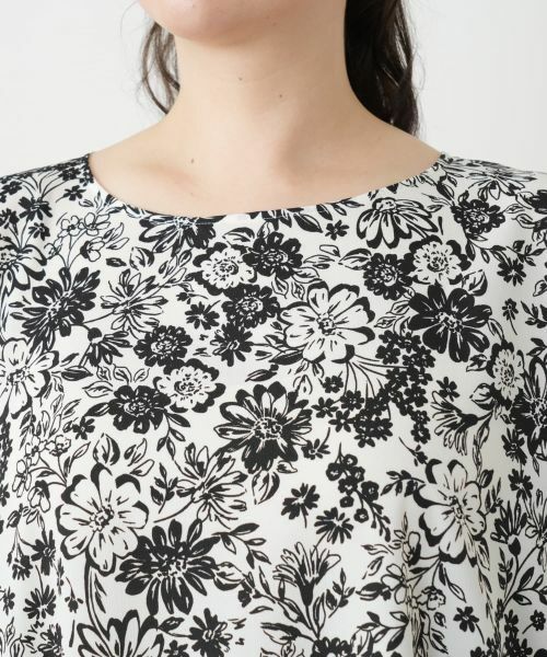 Leilian PLUS HOUSE / レリアンプラスハウス シャツ・ブラウス | 【店舗人気】フラワープリントブラウス【Leilian WHITE LABEL】 | 詳細10