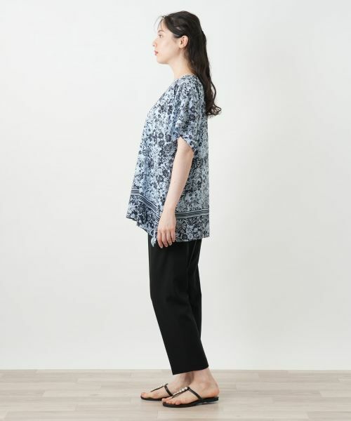 Leilian PLUS HOUSE / レリアンプラスハウス シャツ・ブラウス | 【店舗人気】フラワープリントブラウス【Leilian WHITE LABEL】 | 詳細2