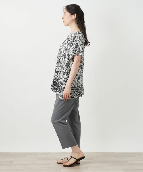 Leilian PLUS HOUSE / レリアンプラスハウス シャツ・ブラウス | 【店舗人気】フラワープリントブラウス【Leilian WHITE LABEL】 | 詳細5