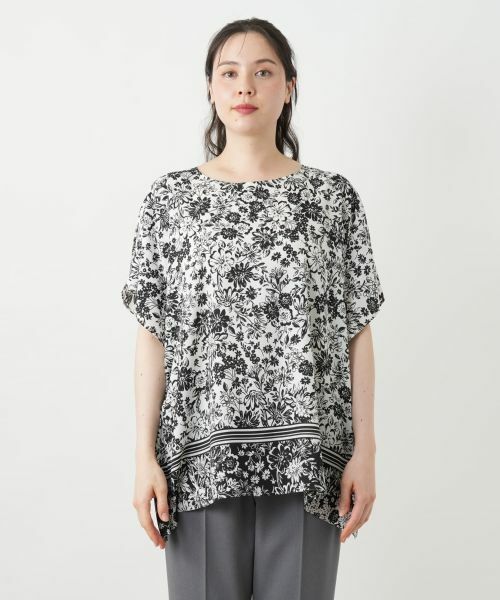 Leilian PLUS HOUSE / レリアンプラスハウス シャツ・ブラウス | 【店舗人気】フラワープリントブラウス【Leilian WHITE LABEL】 | 詳細7
