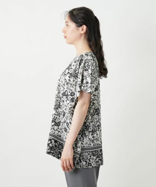 Leilian PLUS HOUSE / レリアンプラスハウス シャツ・ブラウス | 【店舗人気】フラワープリントブラウス【Leilian WHITE LABEL】 | 詳細8