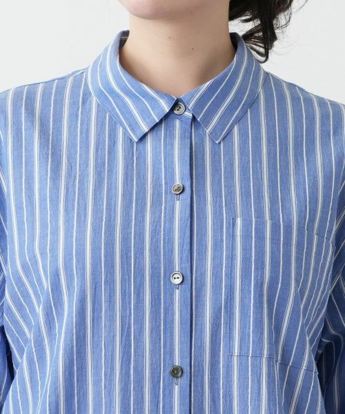 Leilian PLUS HOUSE / レリアンプラスハウス シャツ・ブラウス | ストライプ七分袖ブラウス【Leilian WHITE LABEL】 | 詳細10