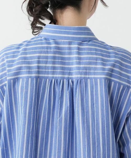 Leilian PLUS HOUSE / レリアンプラスハウス シャツ・ブラウス | ストライプ七分袖ブラウス【Leilian WHITE LABEL】 | 詳細11